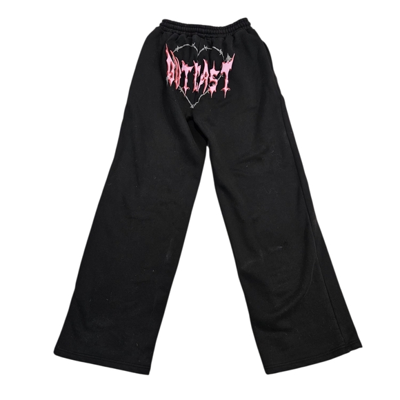 OUTCAST NYA CROPPED HOODIE AND PANTS WASHED BLACK XS/S - Picture 5 of 10